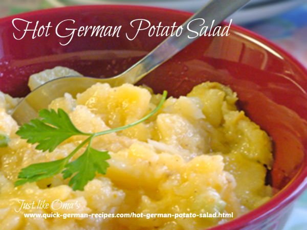 Hot German Potato Salad Made Just Like Oma