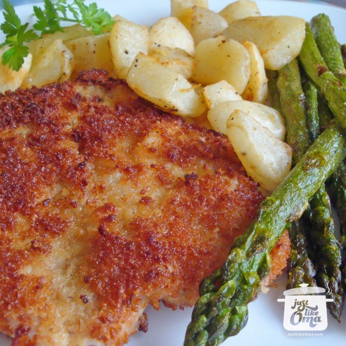 pork jaeger schnitzel