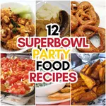 12 Superbowl Party Food Recipes to make your game day a hit! From appetizers to desserts, these crowd-pleasing ideas will score big with your guests.