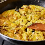 This Cheese Omelette recipe is a tasty treat for breakfast, brunch, and even supper. Adding mushrooms, potatoes, and bacon makes this one a real meal!