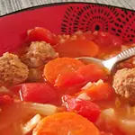 An easy Albondigas Soup? Yes, you'll find that here. With just the right hint of spiciness and wonderful taste. Quick. Easy. Delicioso!