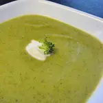 This broccoli soup is quickly prepared and makes a great light lunch. It's creamy and so flavourful, it'll become one of your favourite broccoli recipes.