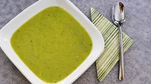 Oma's celery soup is a wonderful hearty meal
