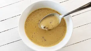 This recipe for creamy vegan mushroom soup is inspired in part by Oma's German recipe for cream of mushroom soup. It brings me back to my childhood eating this classic comfort food.