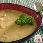 A flavorful red lentil soup recipe that combines great taste, great nutrition, and low cost of a traditional German soup.