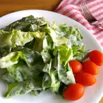 German sour cream salad dressing, seasoned with dill and poured over lettuce, makes a traditional German spring salad. Use Sauerrahm-Dressing cucumber salad and more. So lecker!