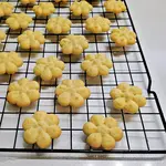 This German spritz cookies recipe is one that I've had for years. Buttery and crisp, with just a hint of almond, these fun little shapes still disappear as fast as I can bake them.