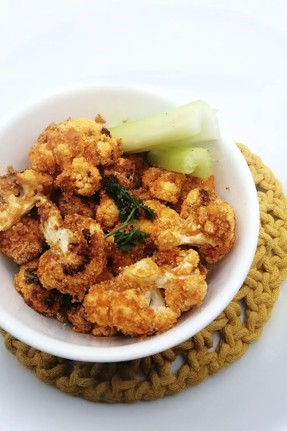 Air Fryer Buffalo Cauliflower Bites