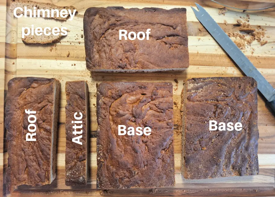 Cut the attic from one roof piece