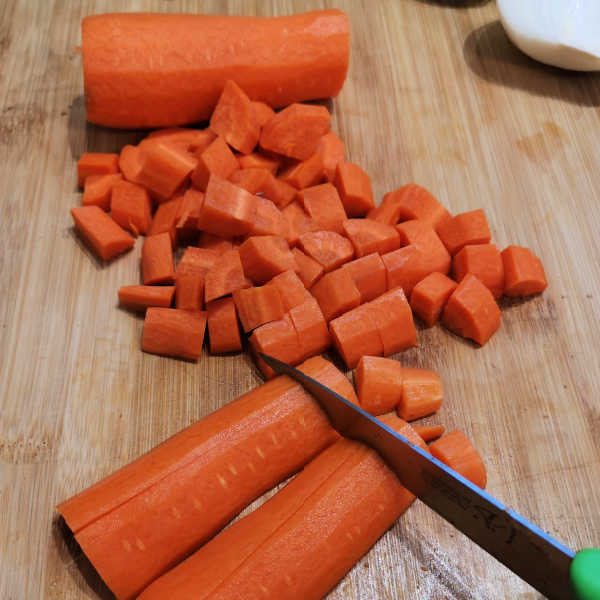 preparing carrots preparing carrots