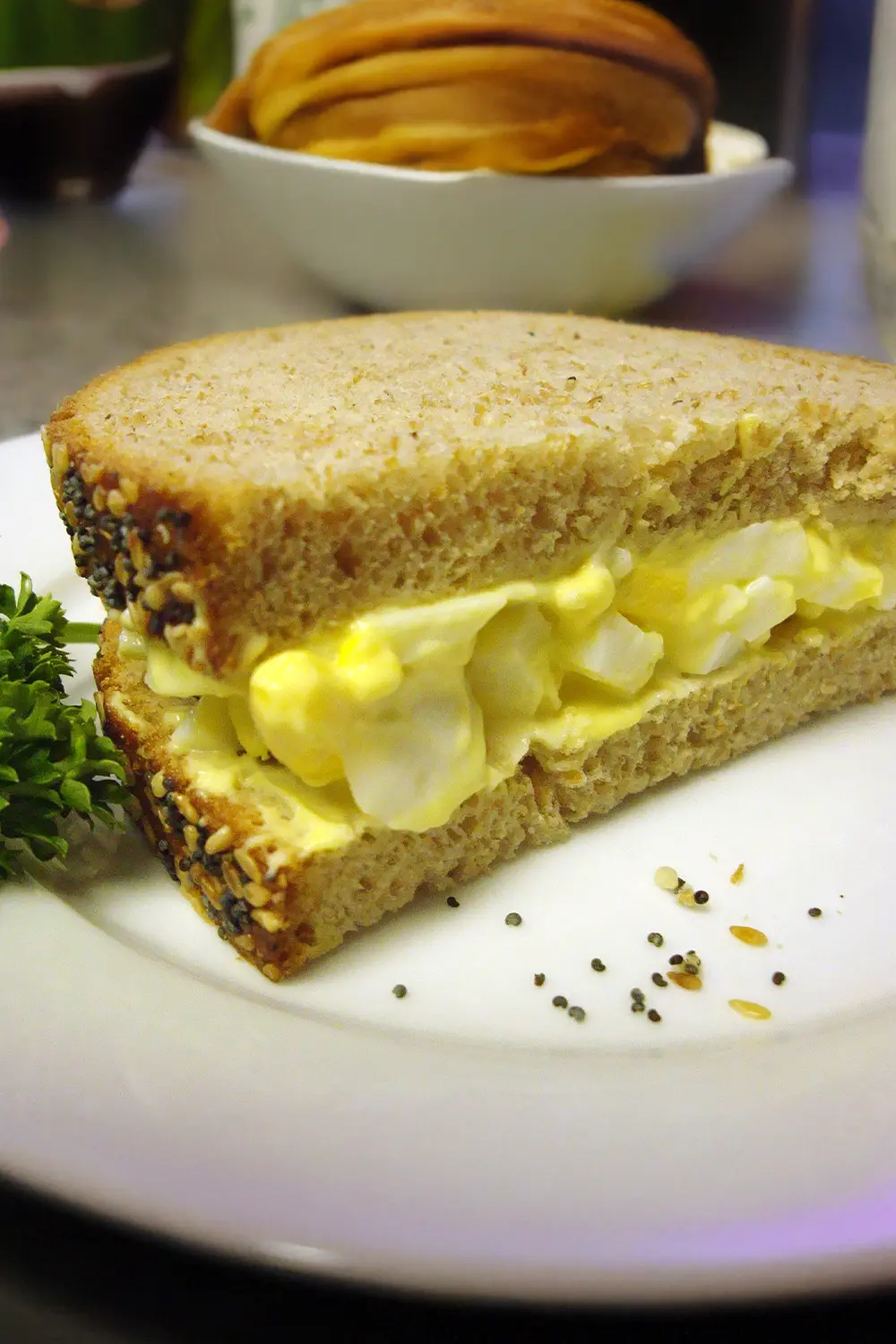 Egg Salad on Crackers or Small Buns
