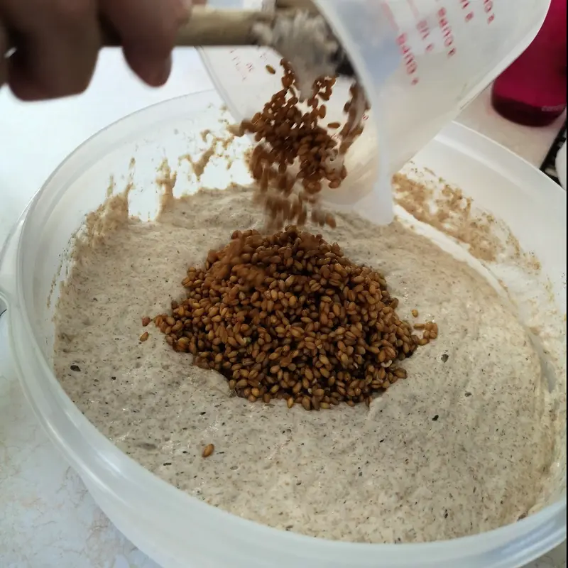 Add Soaked Wheat berries Add Soaked Wheat berries