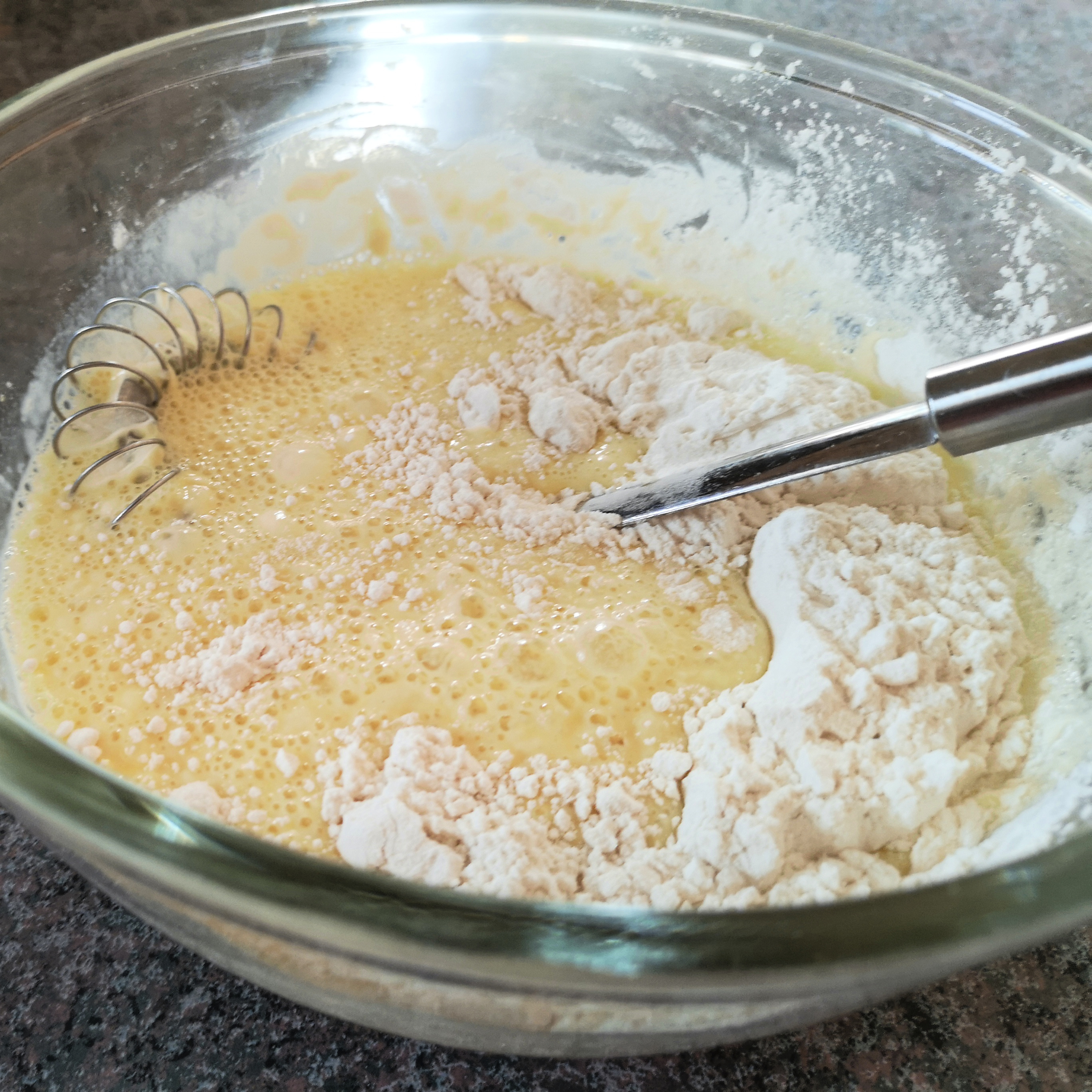 Whisk in the dry ingredients