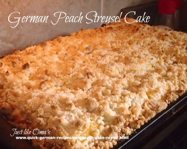 Peach Streusel Cake - another family fav!