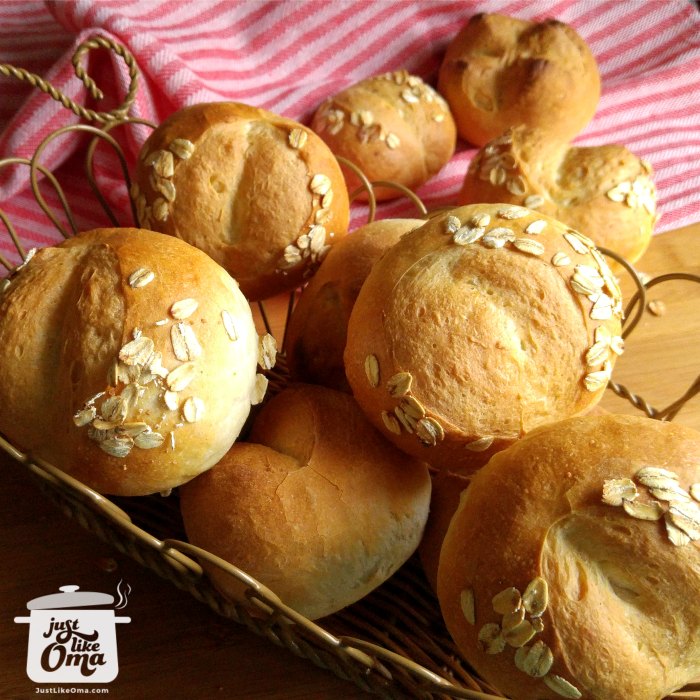 Deutsche Brötchen, auch Brötchen genannt, passen perfekt zu jeder Mahlzeit!