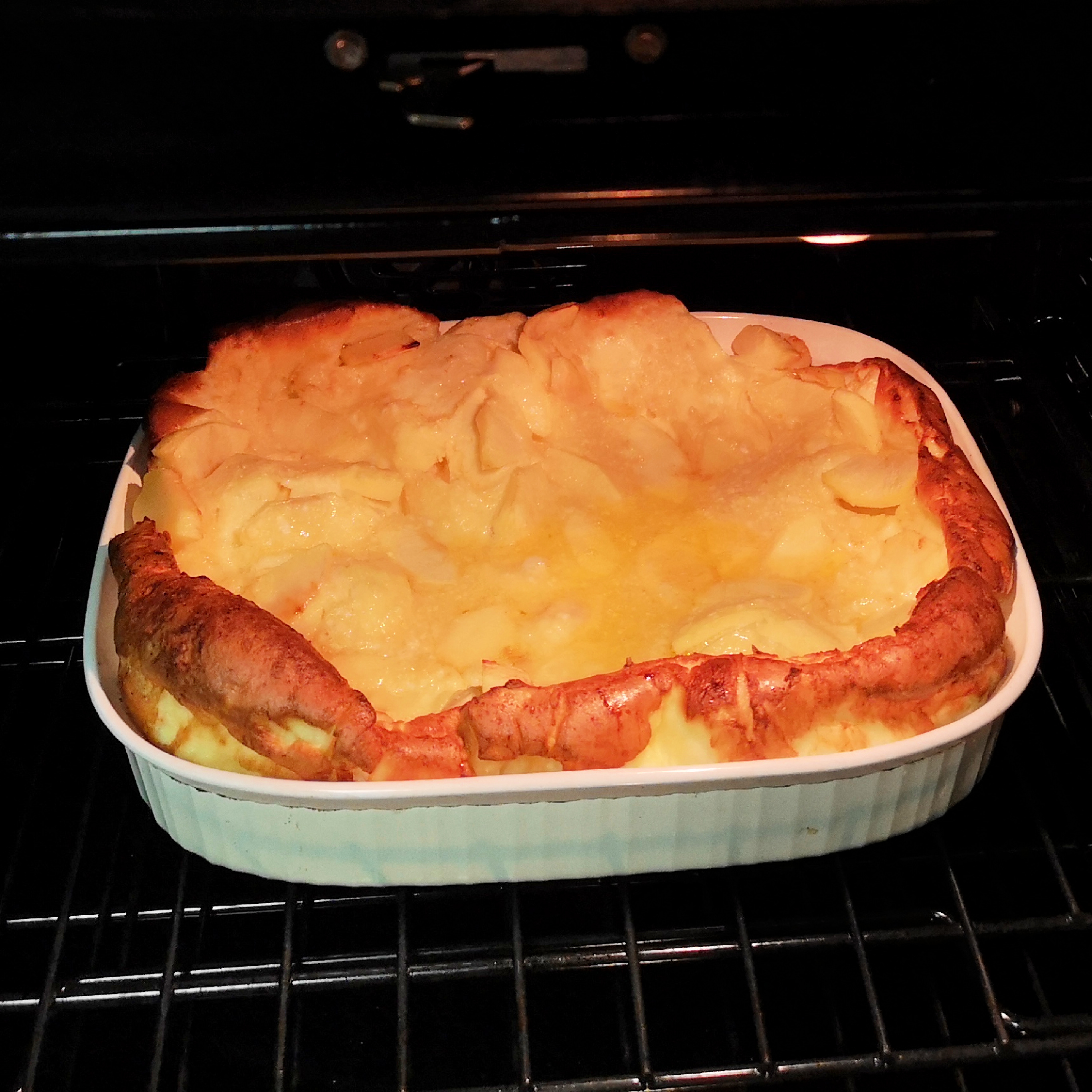 Watch it rise in the oven