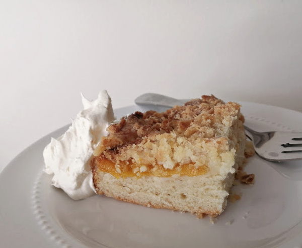 Air Fryer German Crumb Cake Recipe ~  Luftfritteuse Streuselkuchen