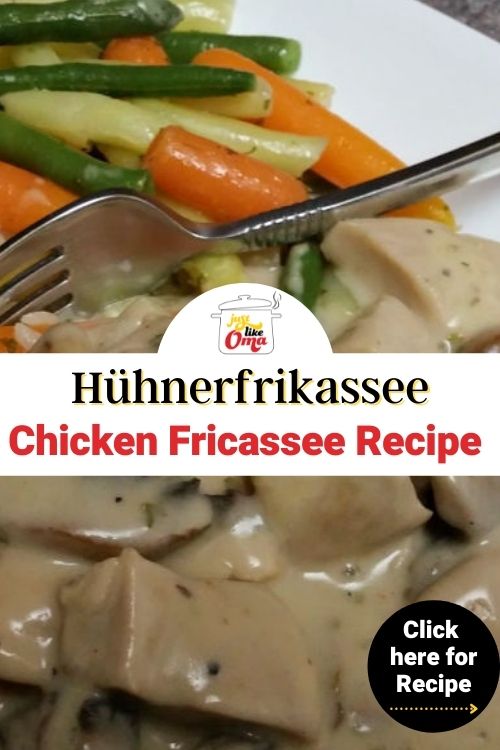 Make this German comfort food: Chicken Fricassee. Brings back memories of my Mutti's cooking.