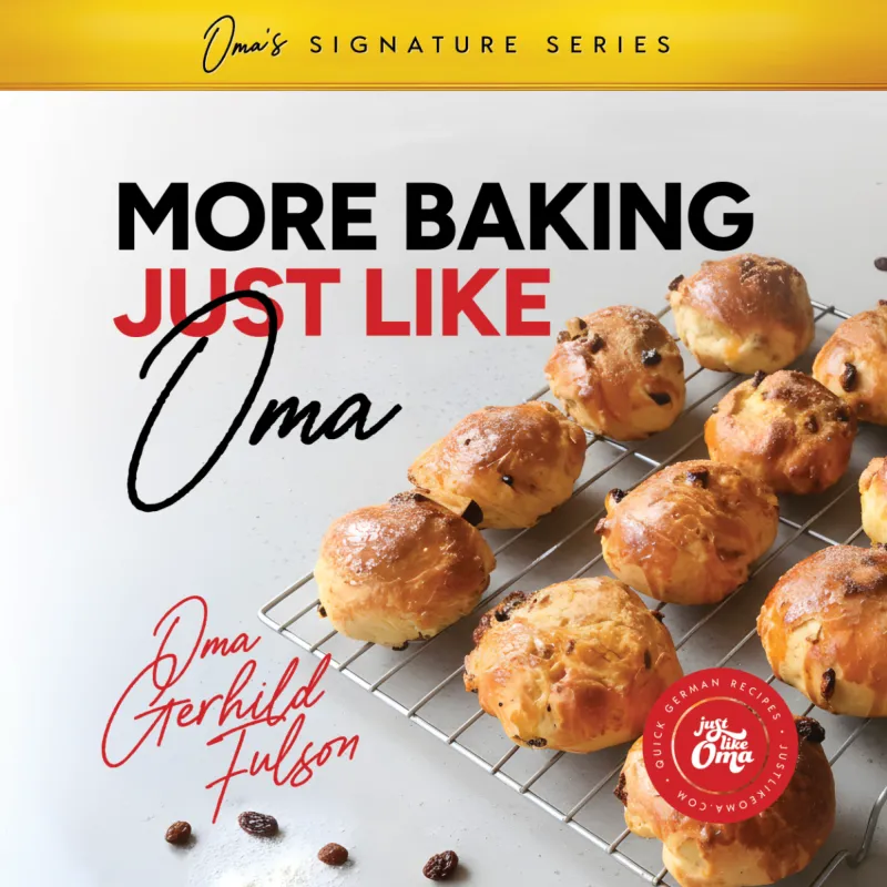 More Baking Just Like Oma cookbook cover