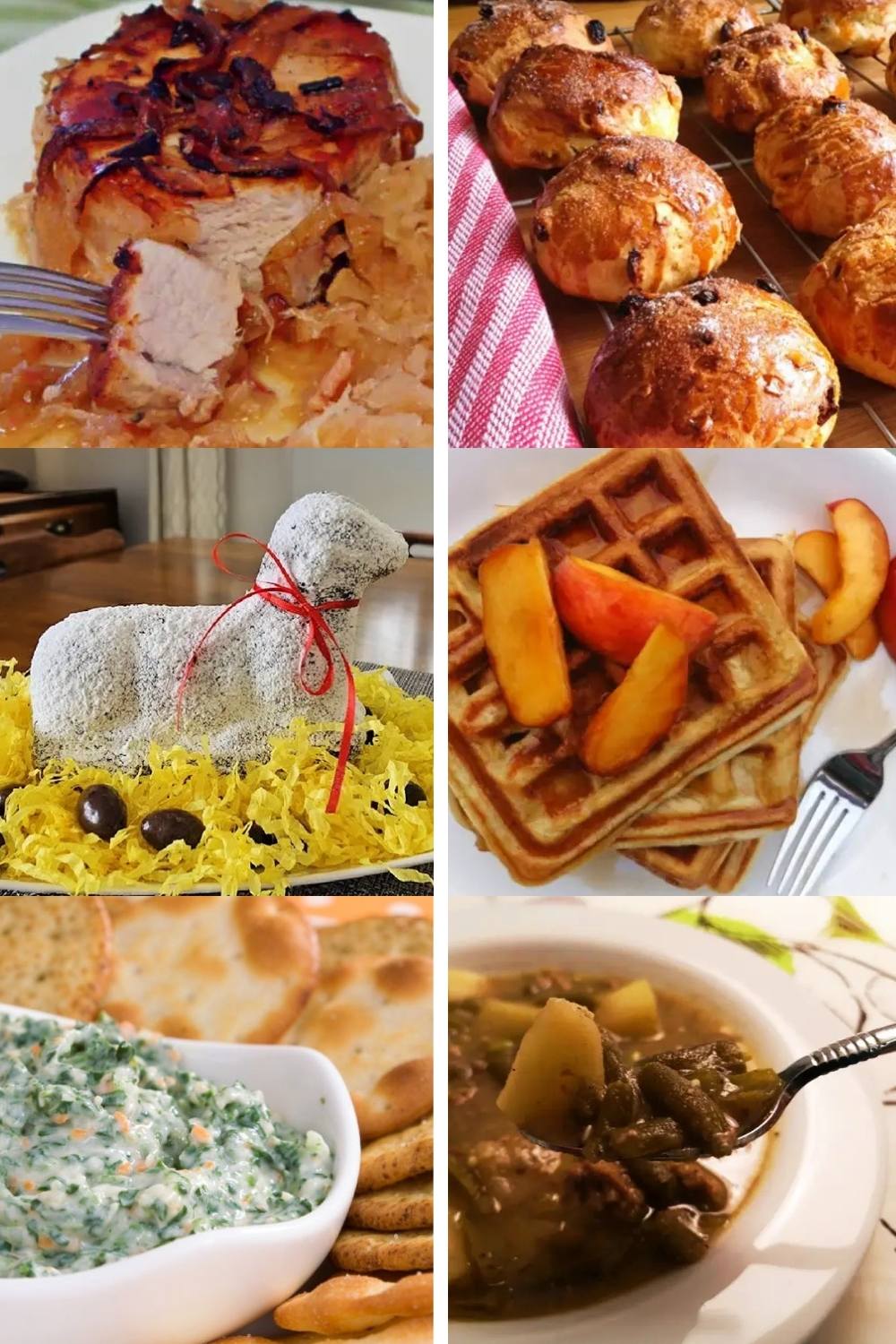 Easter feast recipes collage