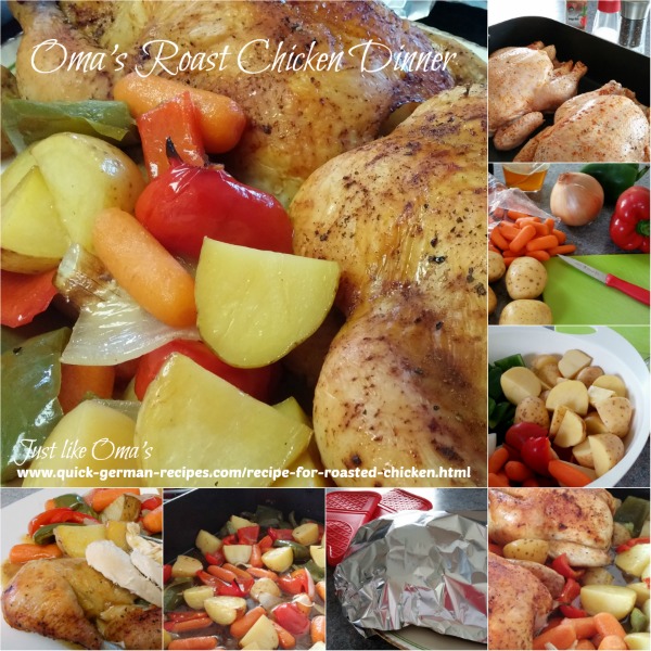 Oma's Roasted Chicken is such a quick meal to throw together last-minute. Makes for some pretty pictures too! Oma's Roasted Chicken is such a quick meal to throw together last-minute