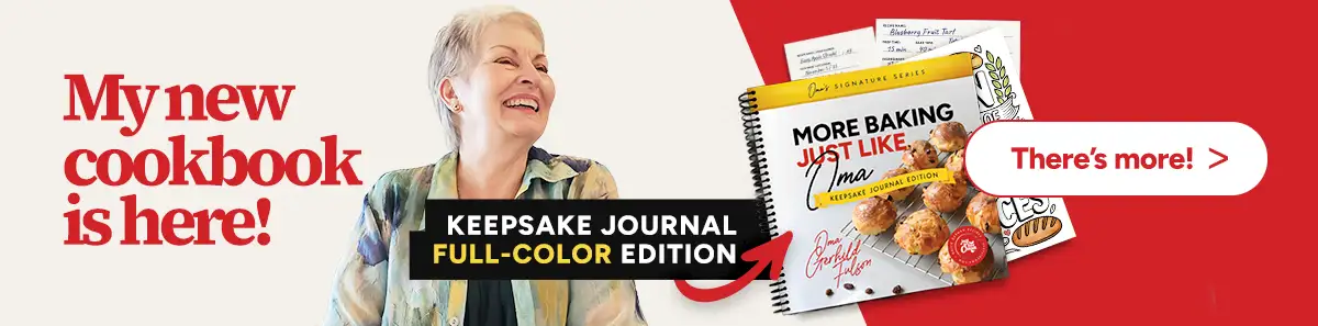 MORE Baking Just Like Oma cookbook now available