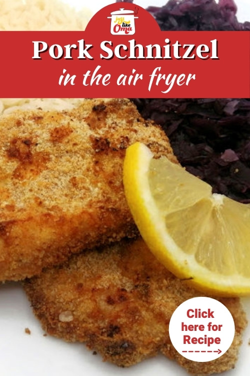 This wunderbar schnitzel is just like what your Oma used to make, but made quick and deliciously in the handy air fryer!