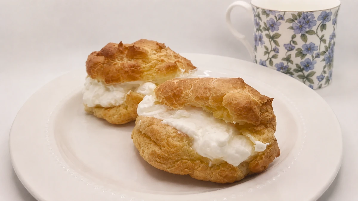 Making air fryer cream puffs, luftfritteuse Windbeutel, is a delightfully easy endeavor.