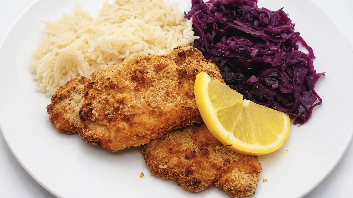German schnitzel made easily in the air fryer