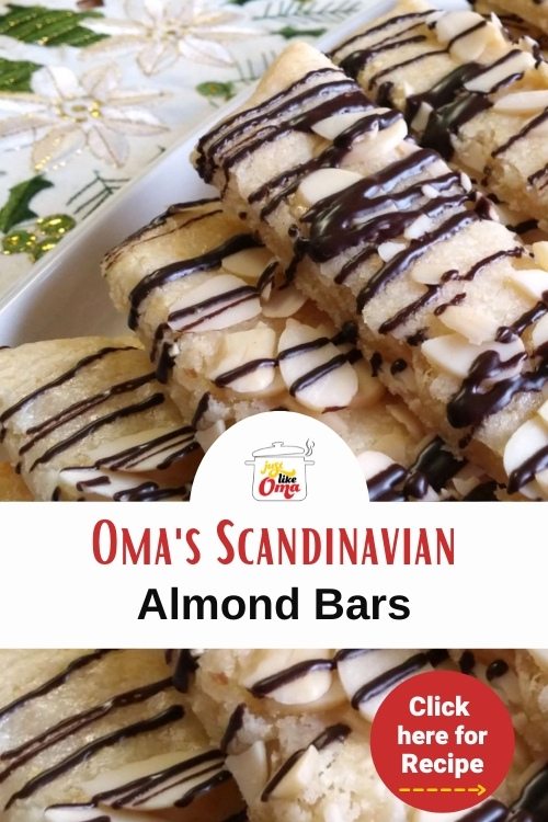 Easy breezy Scandinavian almond bars with a German twist... quick to make and so goooood!