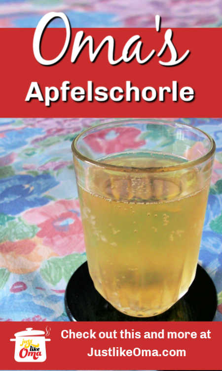 Oma S Apfelschorle Apple Spritzer