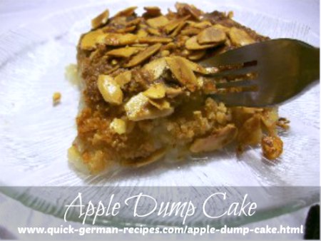 Apple Dump Cake - dump one after the other in the pan