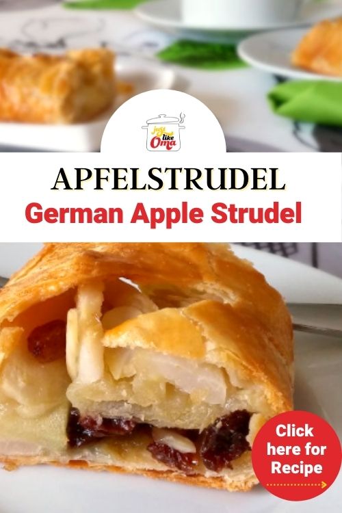 A super easy vegan German Apple Strudel recipe using frozen puff pastry.