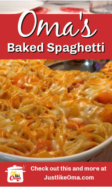 An easy baked spaghetti recipe that's made from scratch or uses leftovers. So wunderbar!