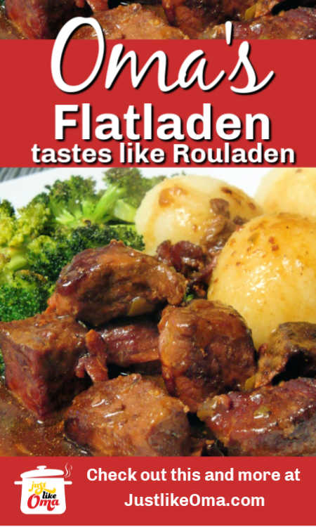 Beef Flatladen,  This recipe is a simpler way of achieving that delicious Rouladen taste but without all the hassle.