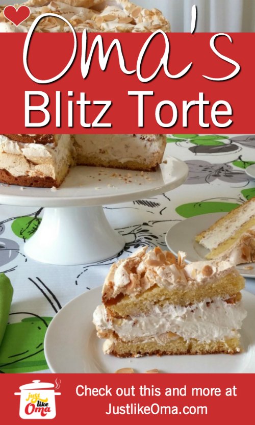German Blitz Torte Recipe made Just like Oma