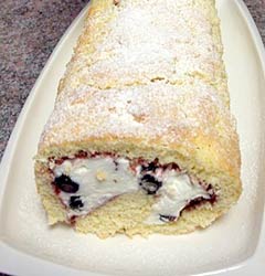 9-year old Lydia made this blueberry cream roll. If she can, YOU CAN!