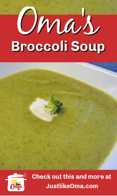 German Cream of Broccoli Soup -- quick and easy, creamy, and flavorful!