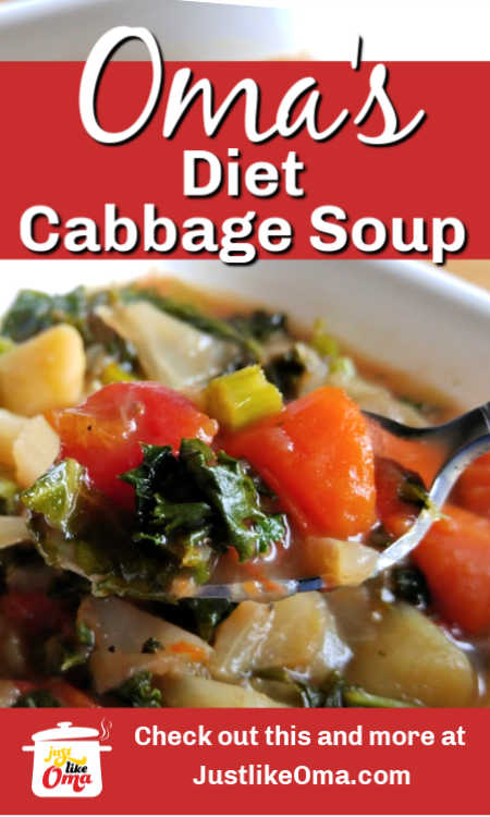 Here's Oma's Cabbage Diet Soup that tastes so German. I think you'll like this version.