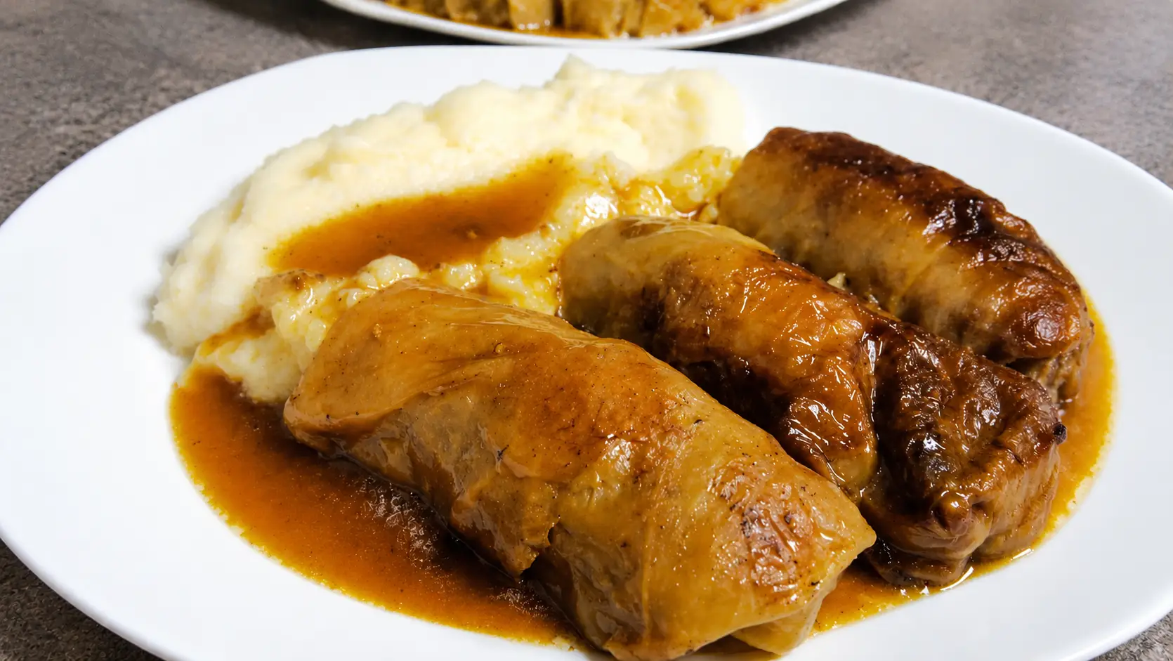 German Cabbage Rolls...so yummy with brown gravy. Truly authentic German recipe!