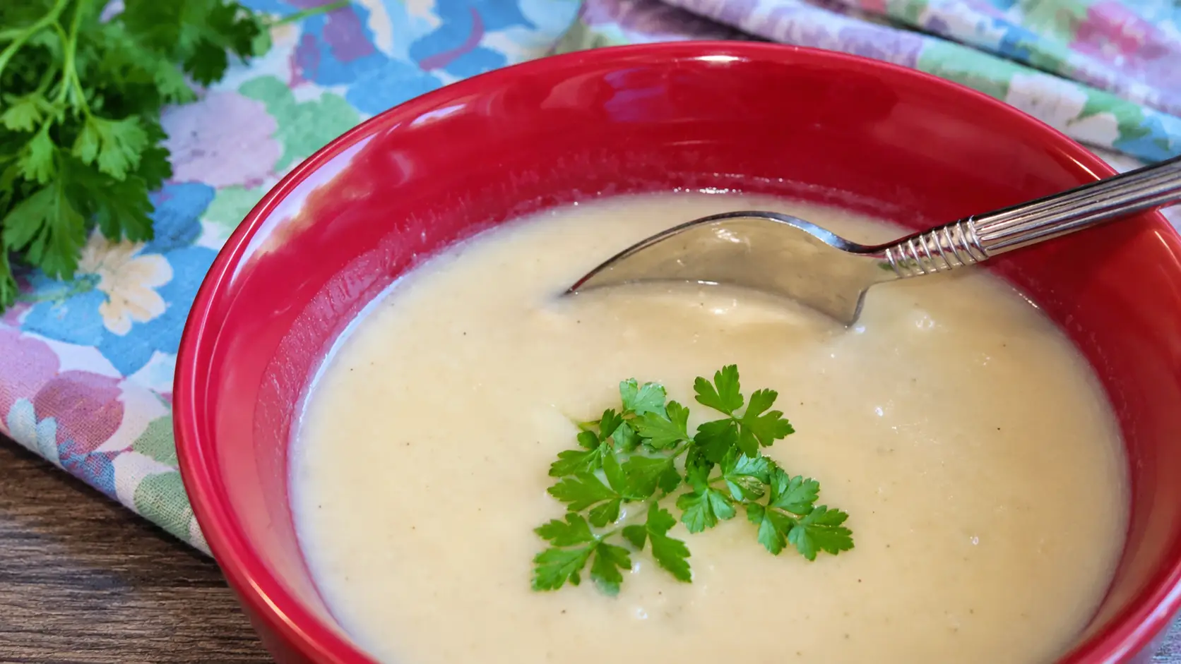 German Cauliflower Soup - quick and easy, made just like Oma!