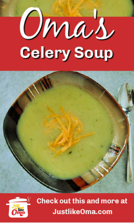 Check out this delicious Cream of Celery Soup without cream made by Melania!