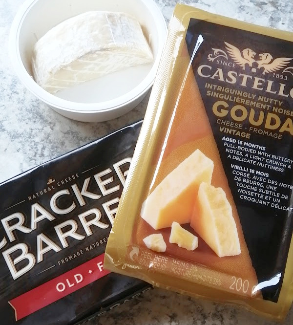 Choosing cheeses is important! These three together made for a perfect combination!