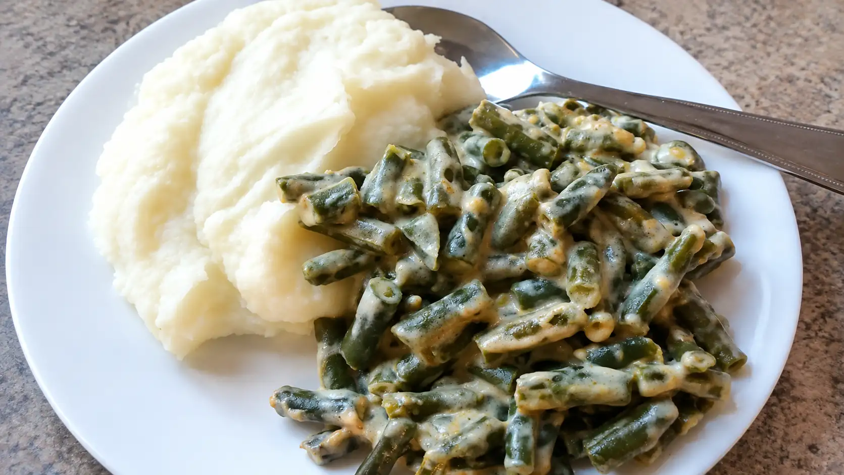 Cheesy green bean casserole