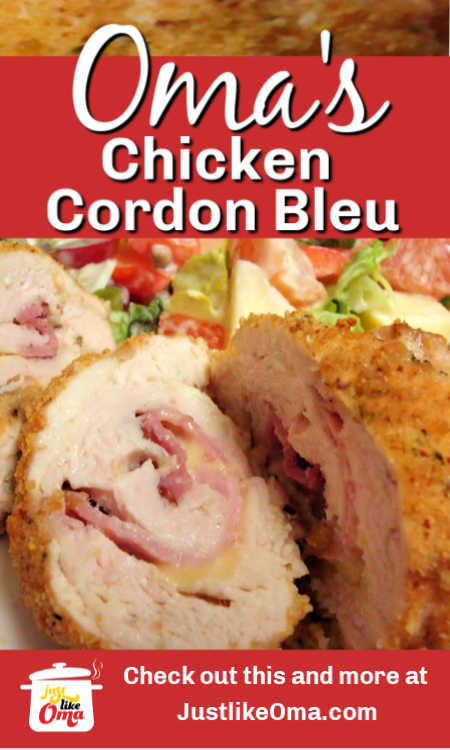 Make this easy chicken cordon bleu which is really just a chicken rouladen.