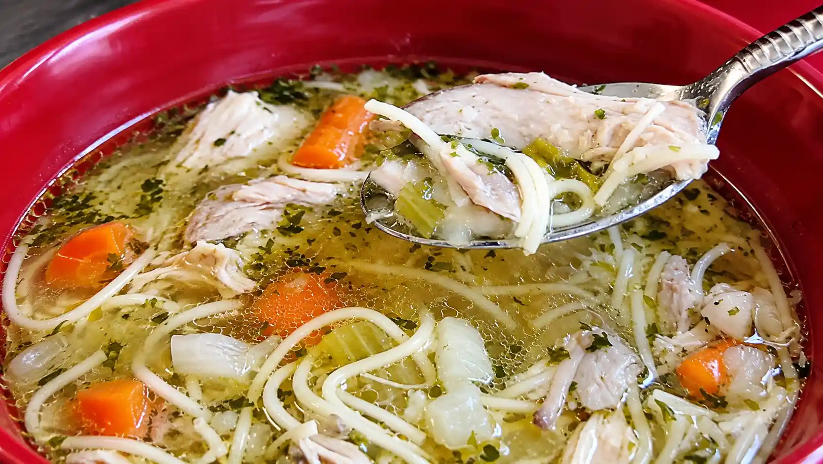 Chicken Vegetable Soup ... so comforting anytime! Made just like Oma! Chicken Vegetable Soup: so comforting anytime!