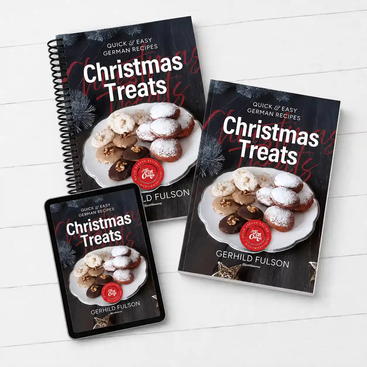 Christmas Treat Cookbook Formats - Spiral, Paperback, Ebook