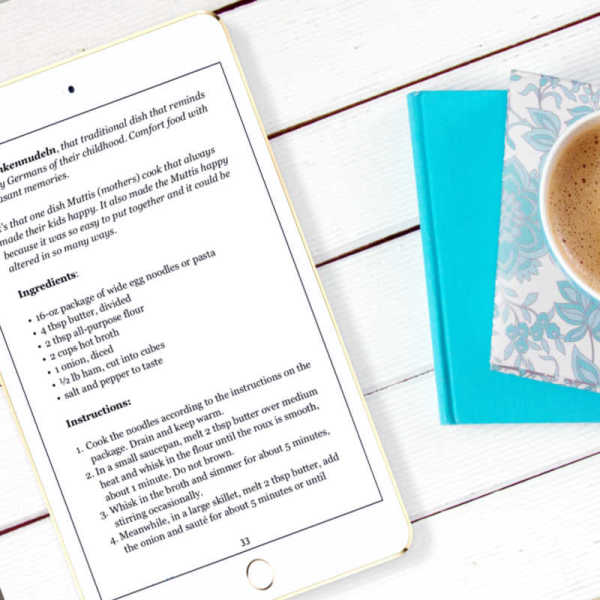 Comfort Foods - Easy Recipes eCookbook on iphone