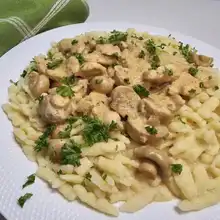 Creamy Chicken Stroganoff