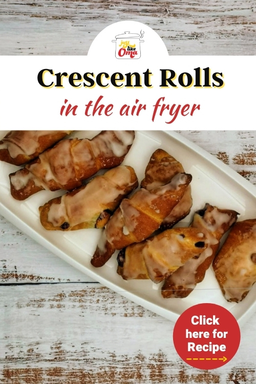 These delicious crescent rolls made just like Lydia in the air fryer are stuffed, rolled, and baked to perfection!